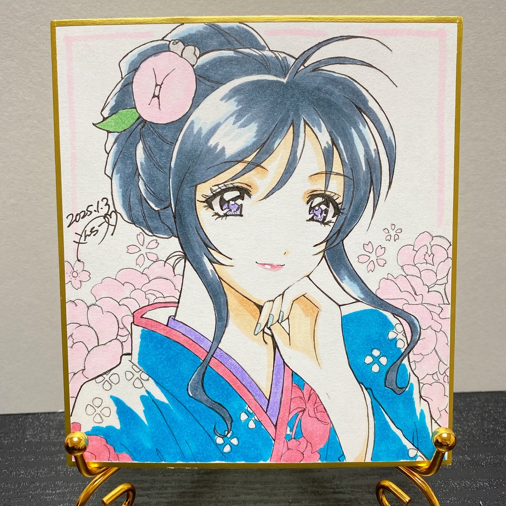 お正月 美幸 色紙(小)