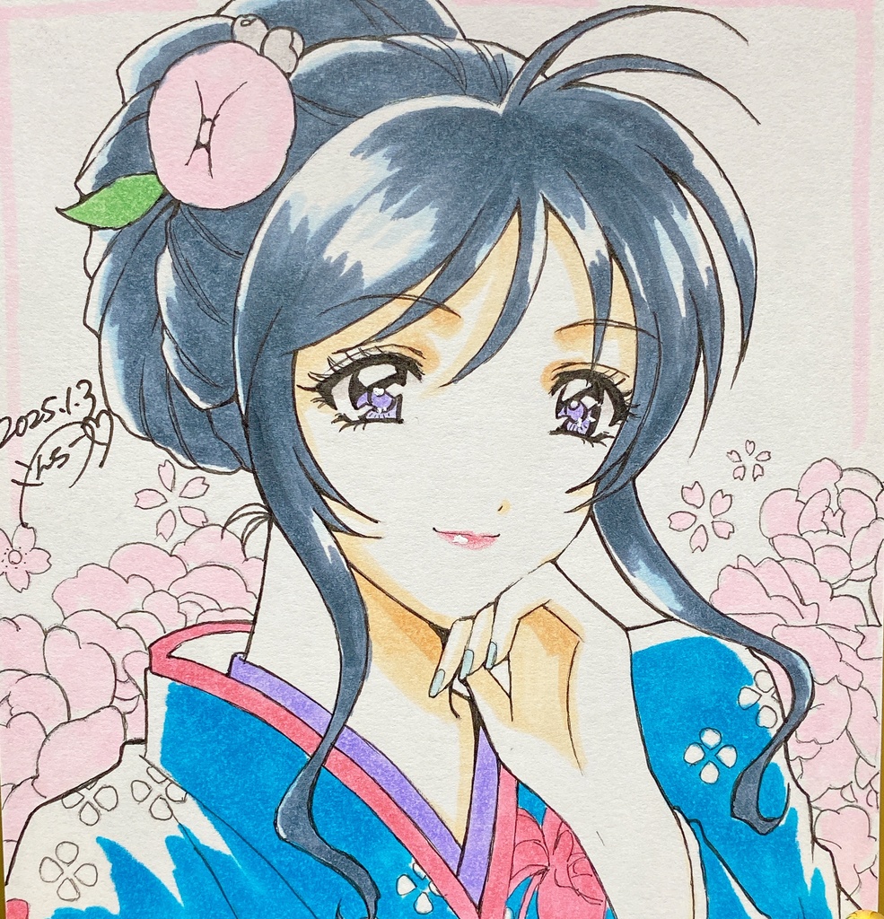お正月 美幸 色紙(小)