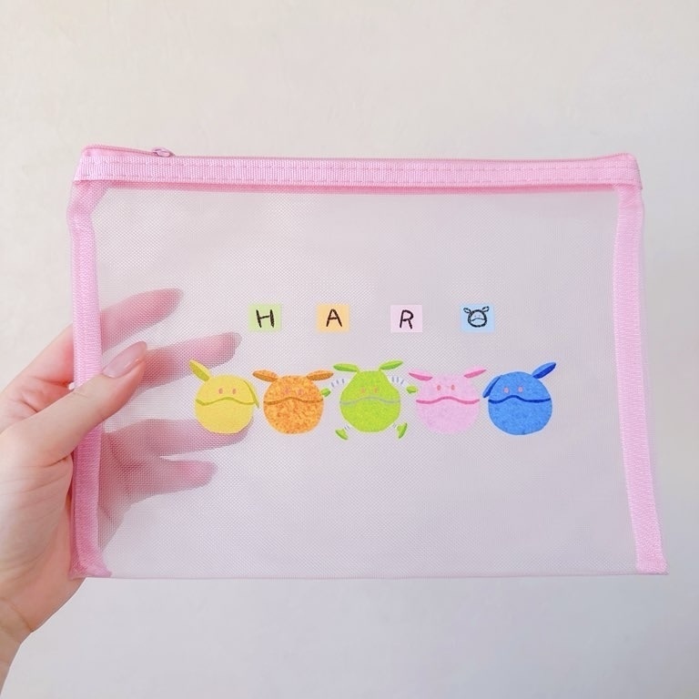 メッシュポーチ(ハロピンク)