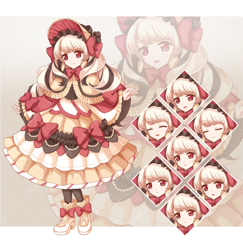 【立ち絵素材】002スイートな少女 (Live2D立ち絵付き)