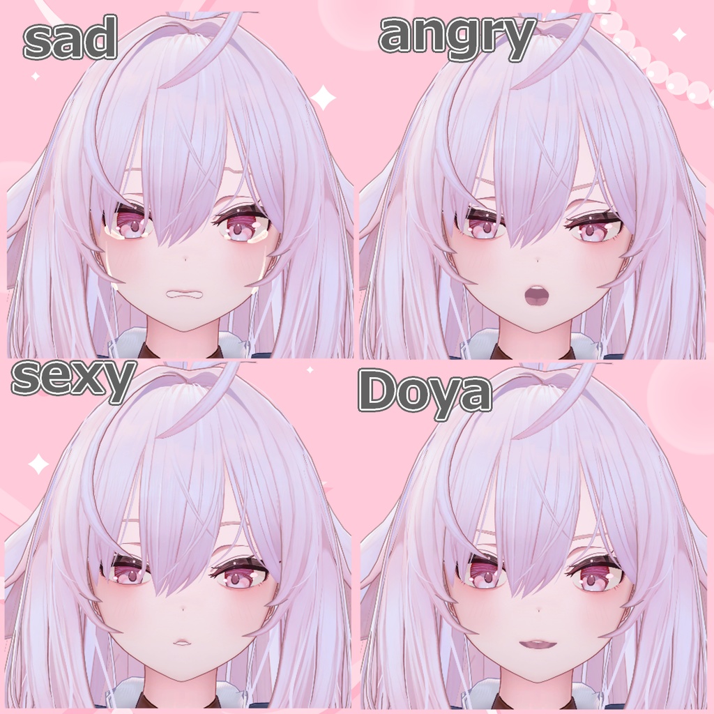 【無料あり】プレッツェルお姉さん表情7種セット【プレッツェル専用】