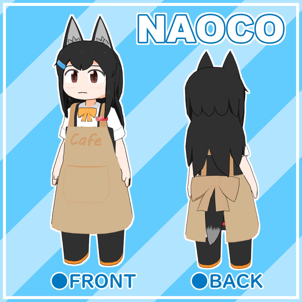 【VRM】オリジナル3Dモデル『ナオコ+イネミ_Clusterセット』_Cluster対応