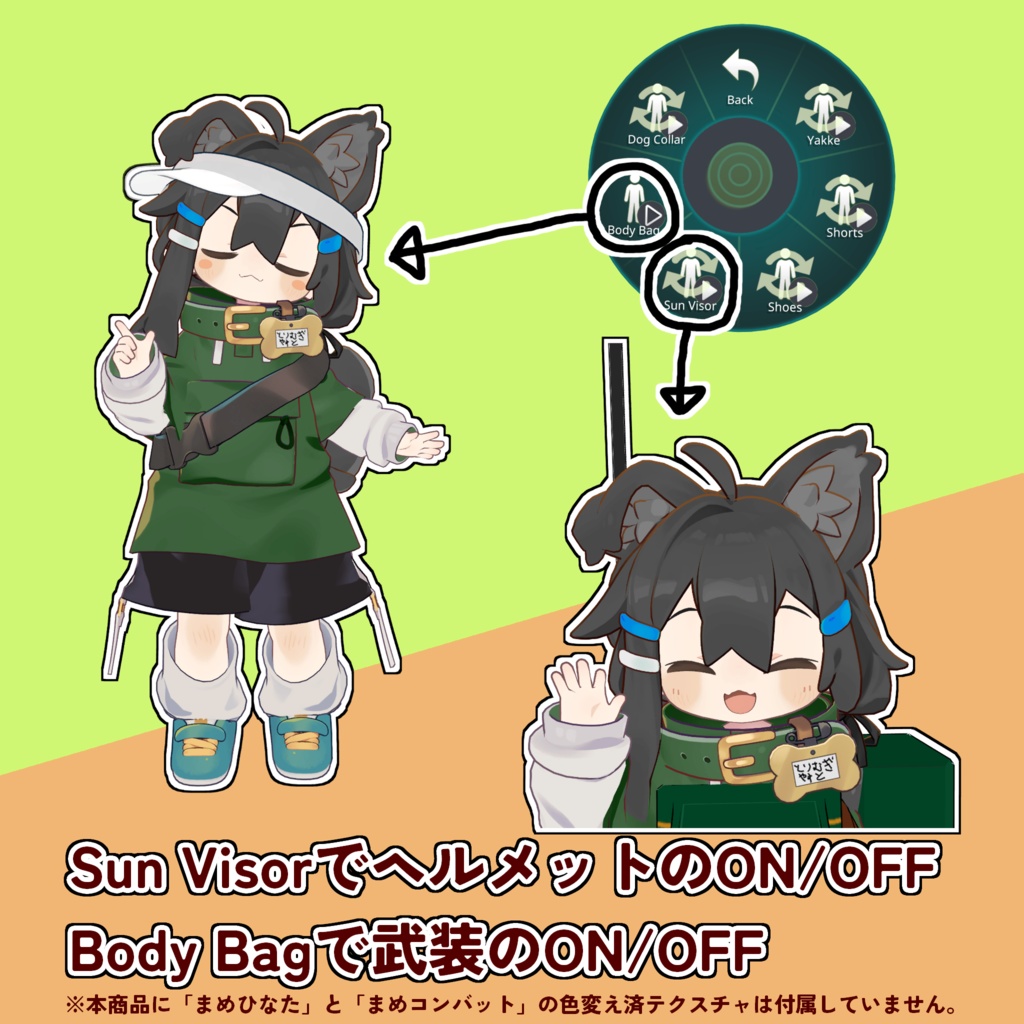 【まめフレンズ対応】まめコンバット(ガトリング、ミサイル武装キット)ver.1.6