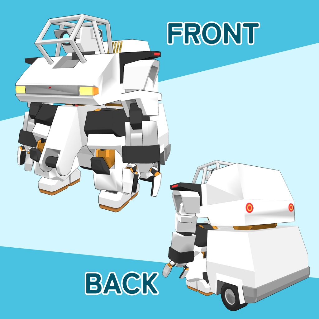 オリジナル3Dモデル『キバ TYPE-5』ver.1.3 (VRChat_Quest両対応)