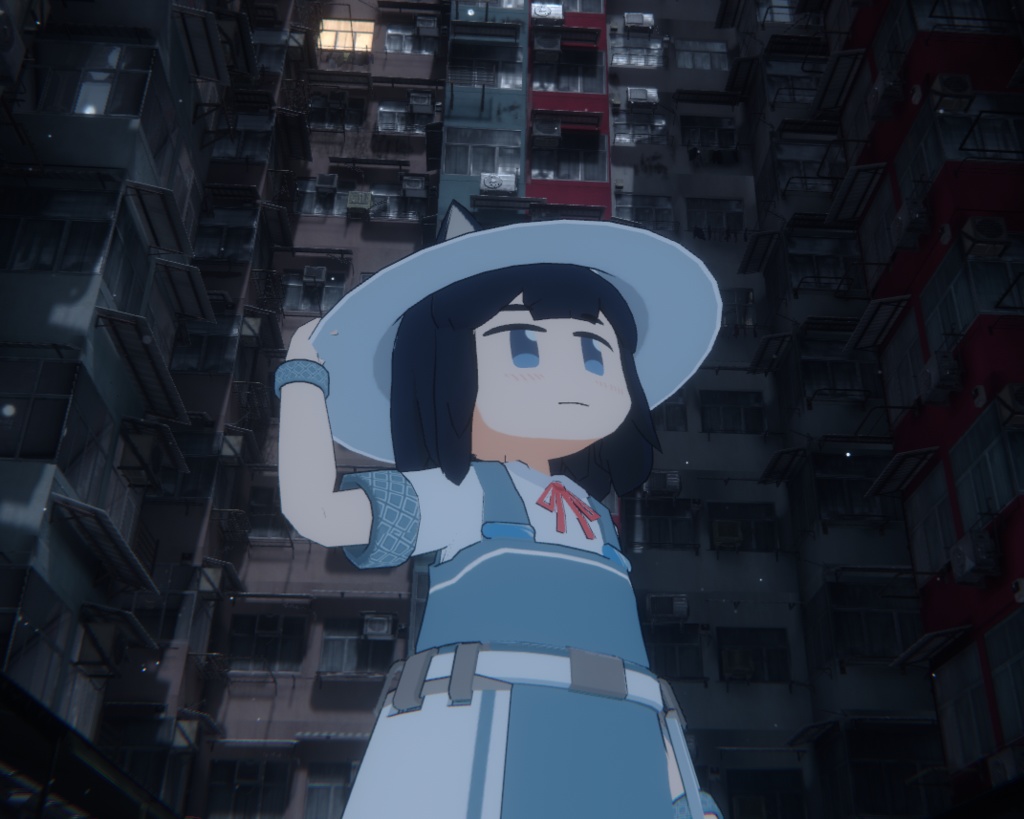 オリジナル3Dモデル『ミヤノギ』ver.2.4(VRChat、Quest対応、着替え衣装付属)