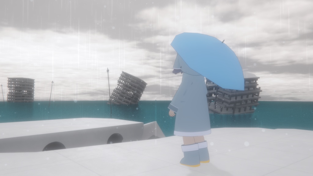 【うささき対応】レインコート(Quest対応)ver.1.3