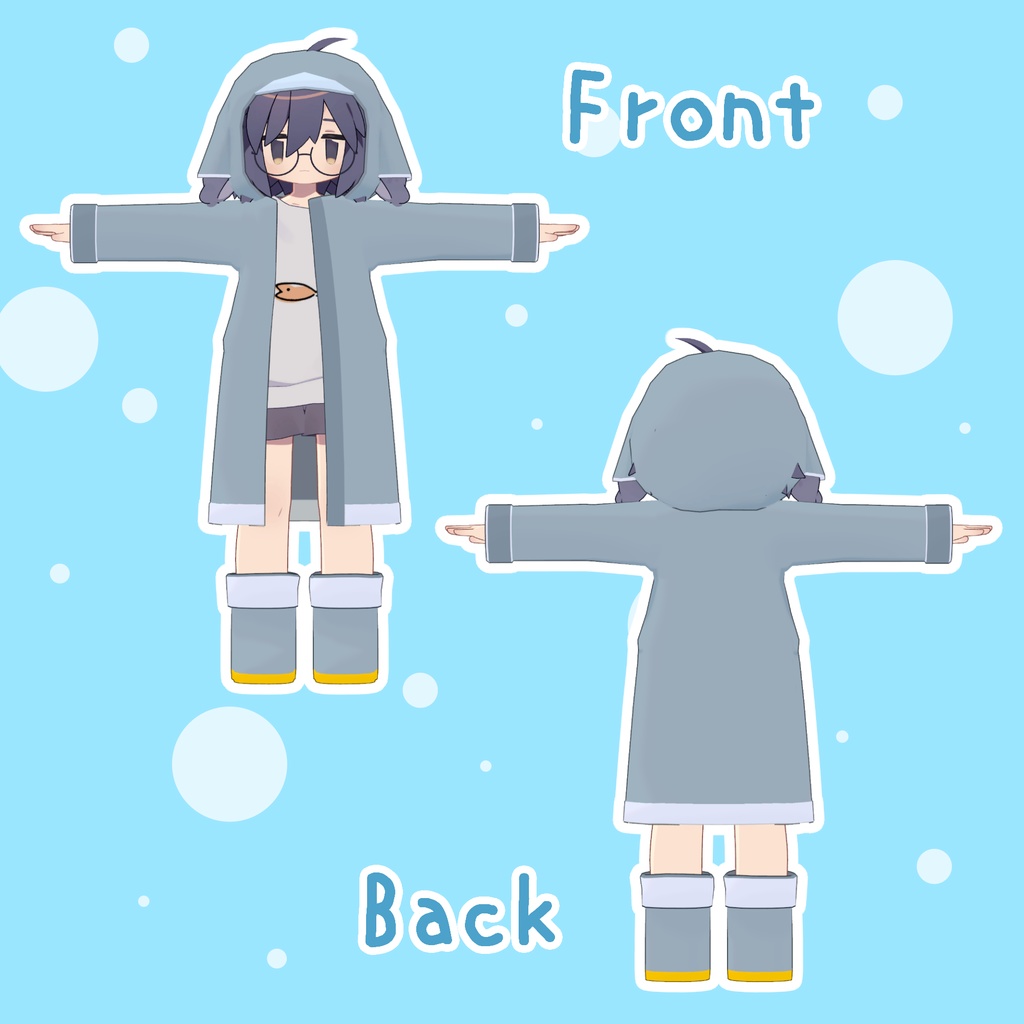 【うささき対応】レインコート(Quest対応)ver.1.3