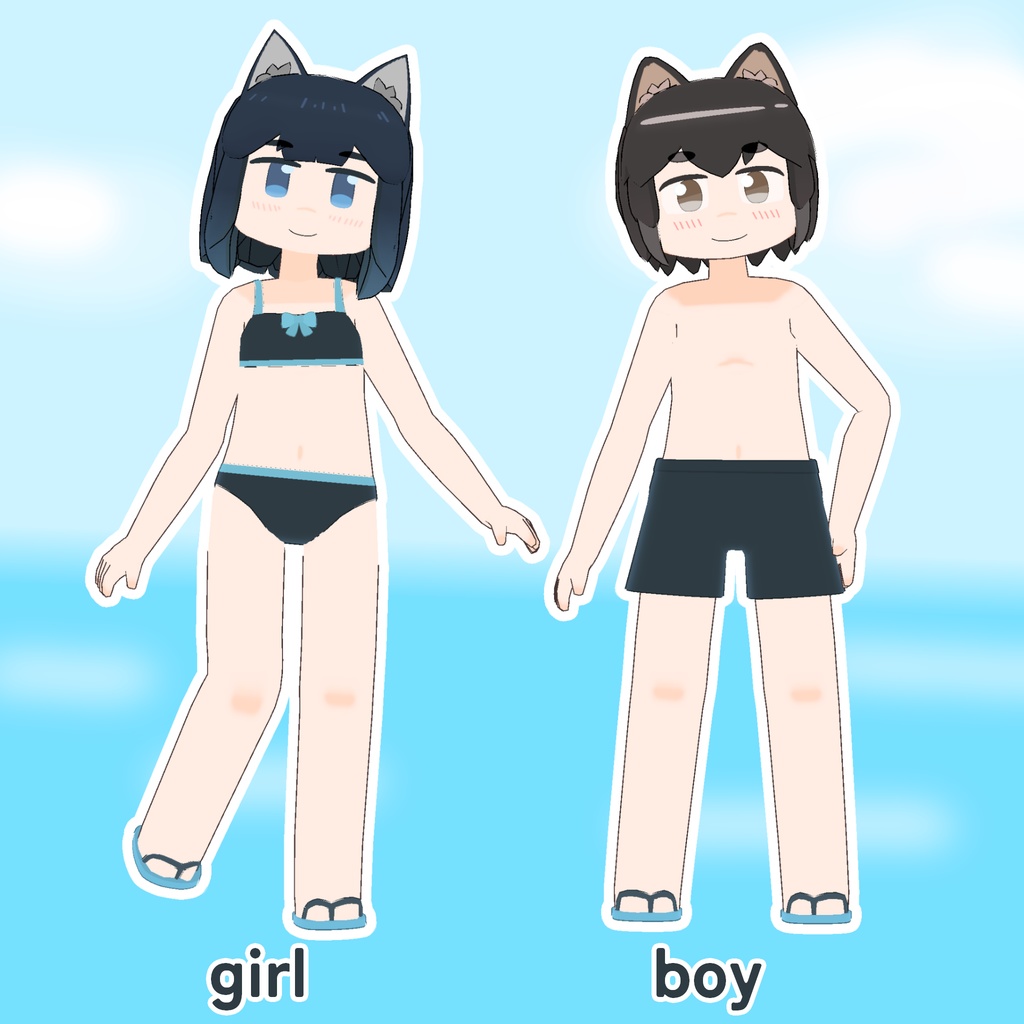 【トリムギアバター対応】『サマー水着』ver.1.1(Mobile対応)