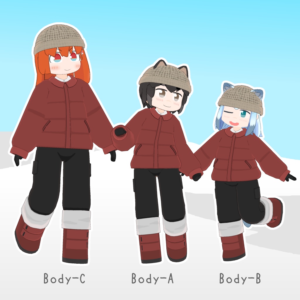 モコモコ冬着【シホ・まめふれ・サバラム対応】