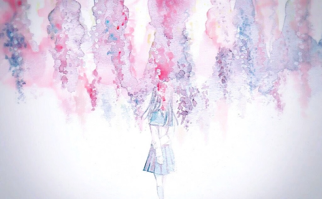 スマホリング 藤に溶けゆく