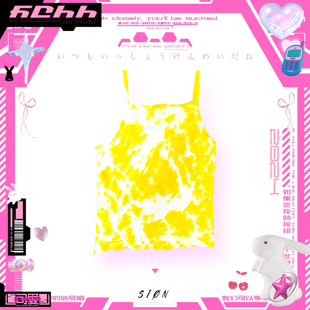 kawaii-染めキャミソール イエロー