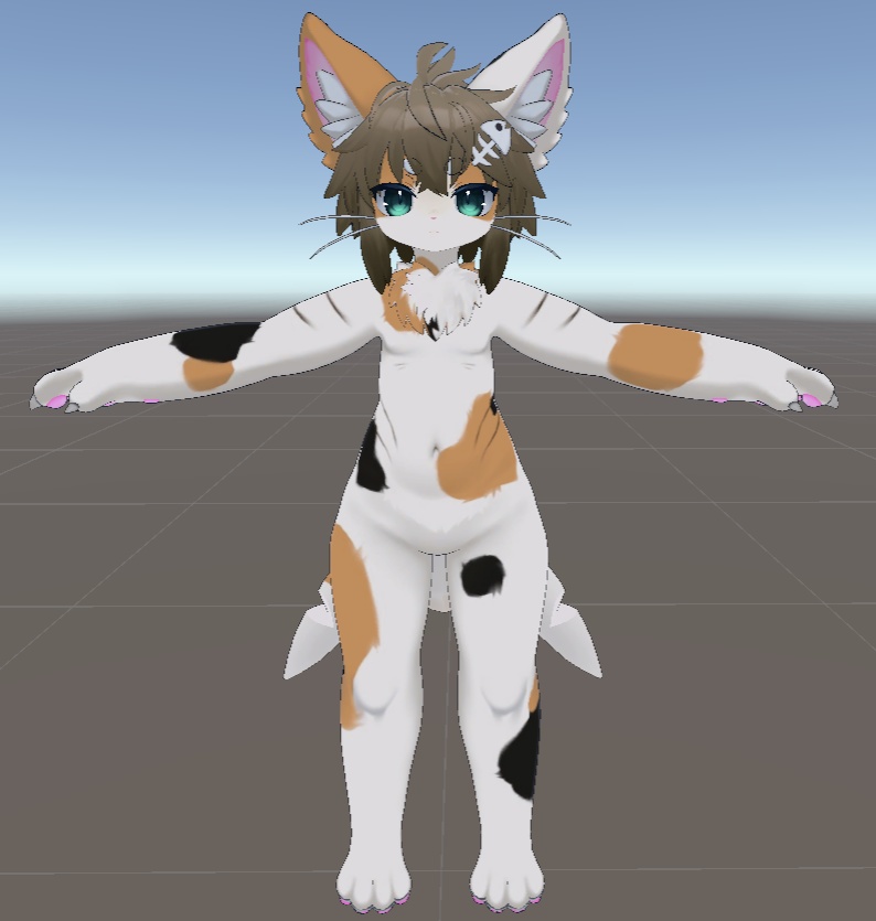 【無料/free】chalo専用 三毛猫風ボディーテクスチャ