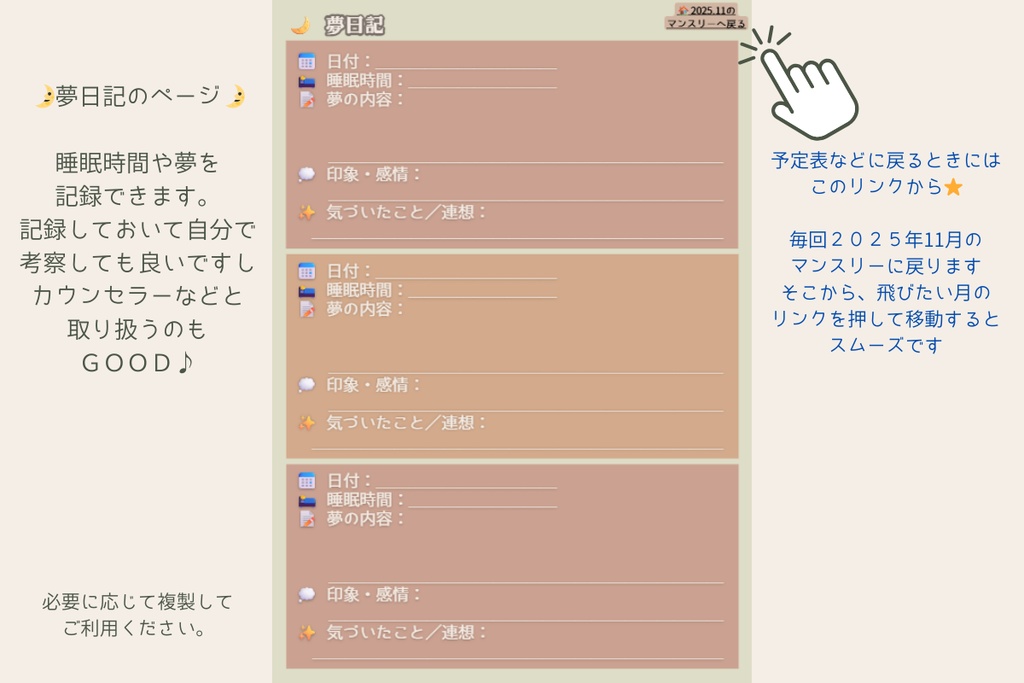 セルフケアデジタルプランナー2025.11‐2026.12