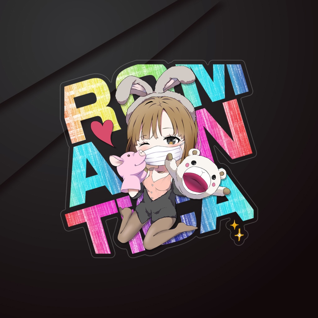 【透明 / 白】ステッカー「萌え萌えキャンディーカラー」