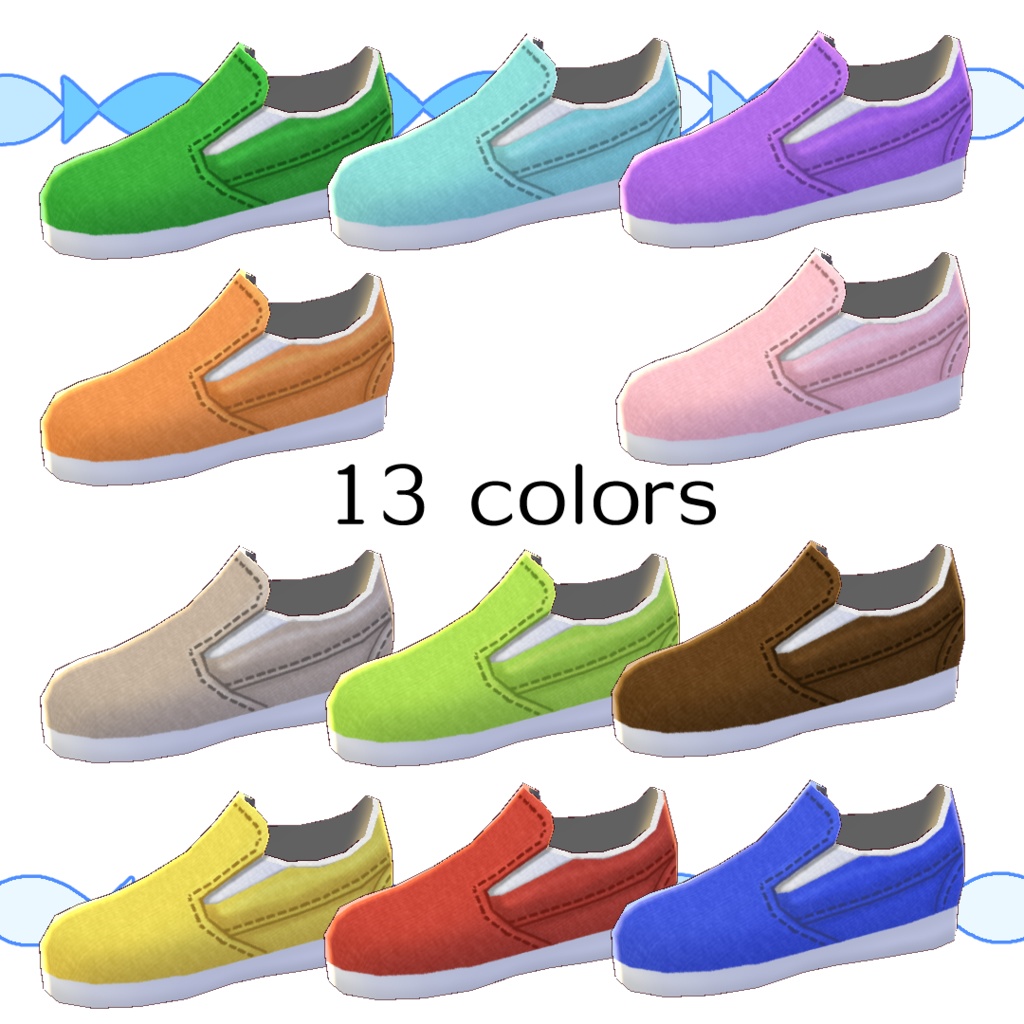 【無料版あり】シンプルなスリッポン【#VRoid】