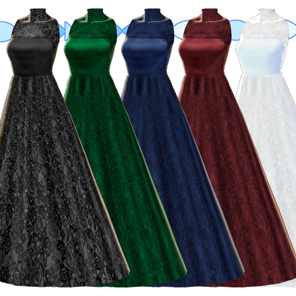 【#VRoid】魅惑のイブニングドレス