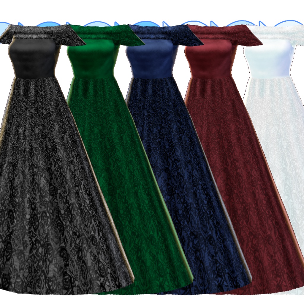 【#VRoid】魅惑のイブニングドレス