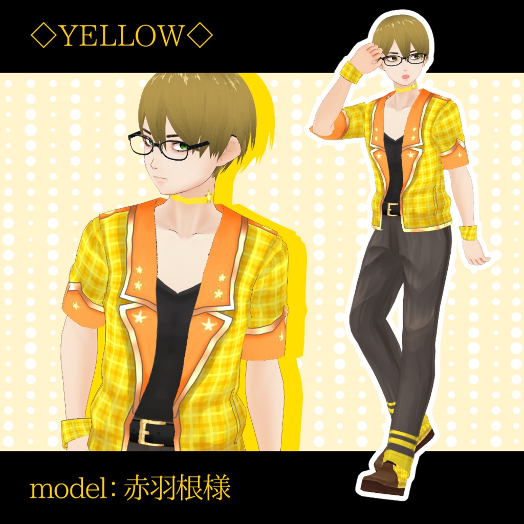 【#VRoid】アイドルのチェックコーデ