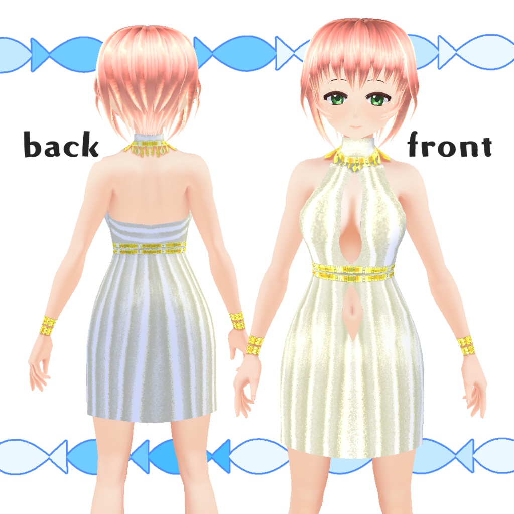 【#VRoid】魅惑のアワーグラスドレス