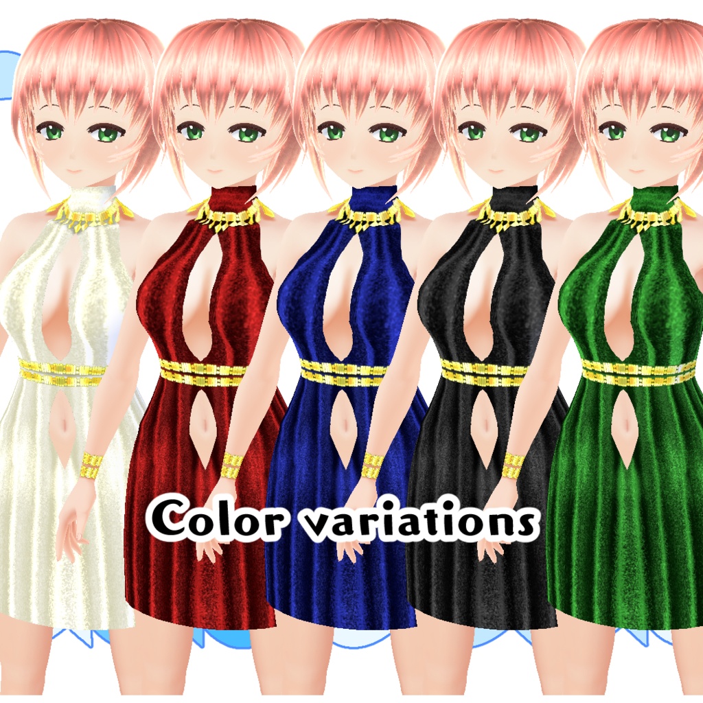 【#VRoid】魅惑のアワーグラスドレス