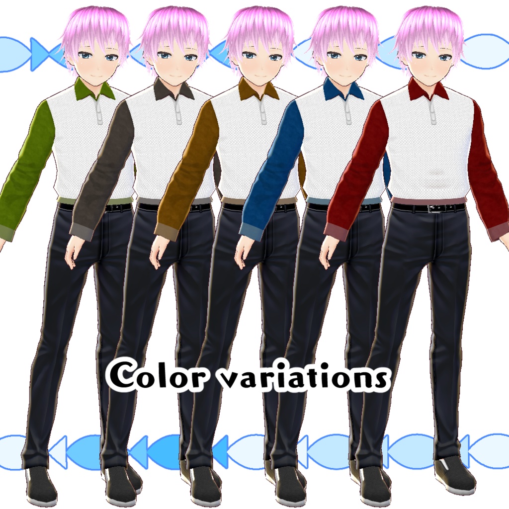 【#VRoid】大人のガウチョ・シャツ