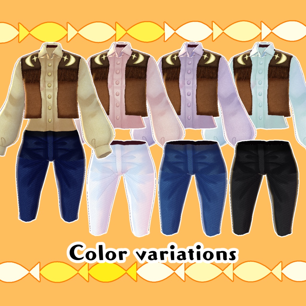 【#VRoid】荒野のカウボーイコーデ