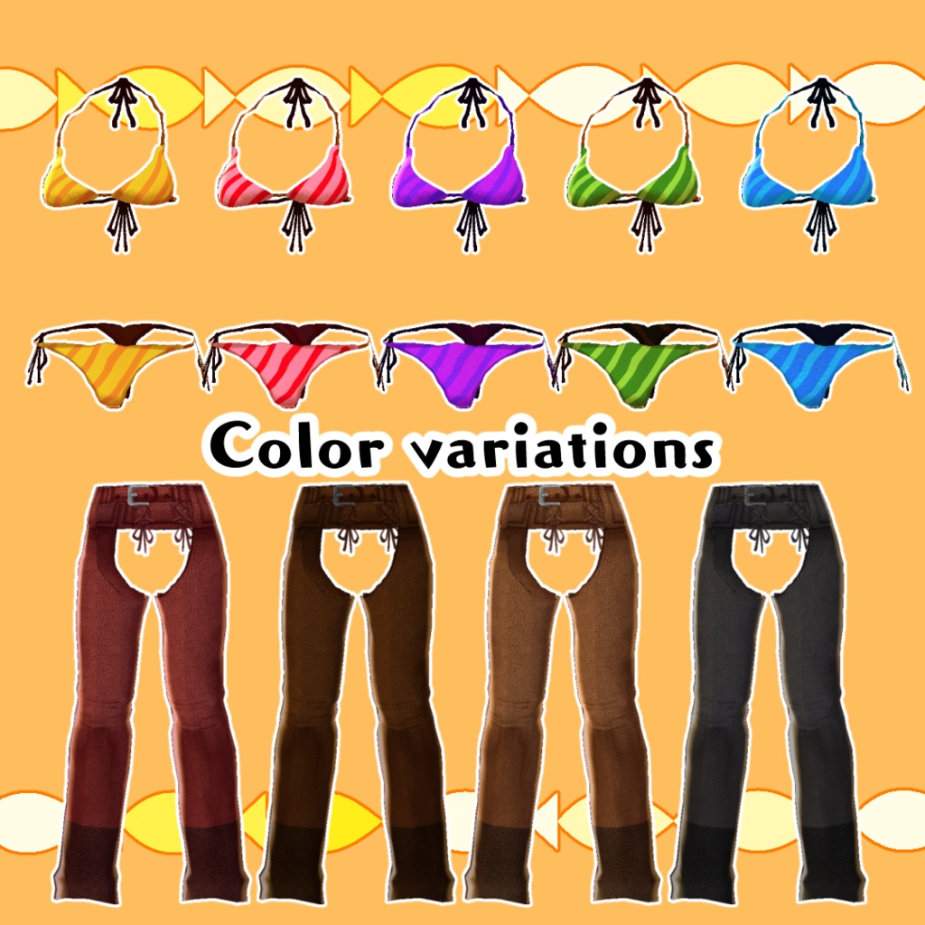 【#VRoid】荒野のカウボーイコーデ