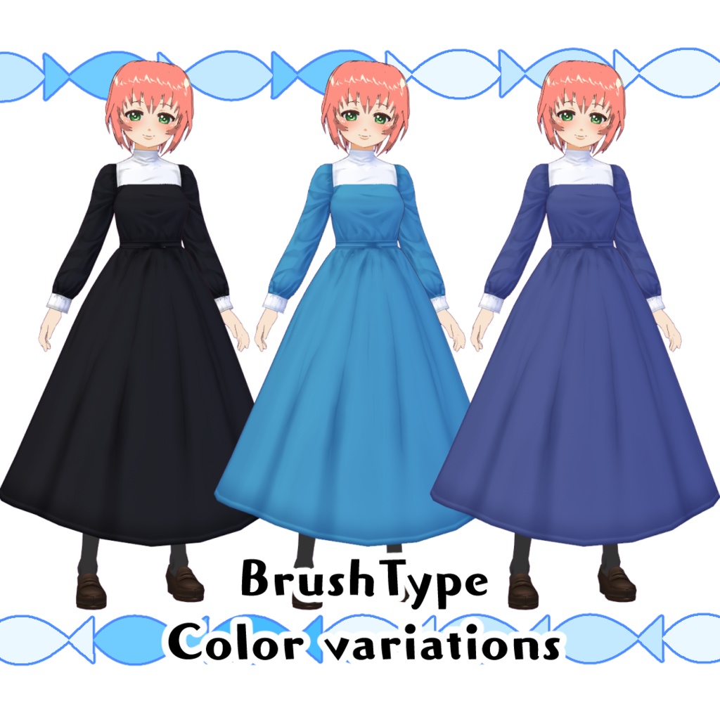 【無料版あり】聖夜のイノセントドレス【#VRoid】