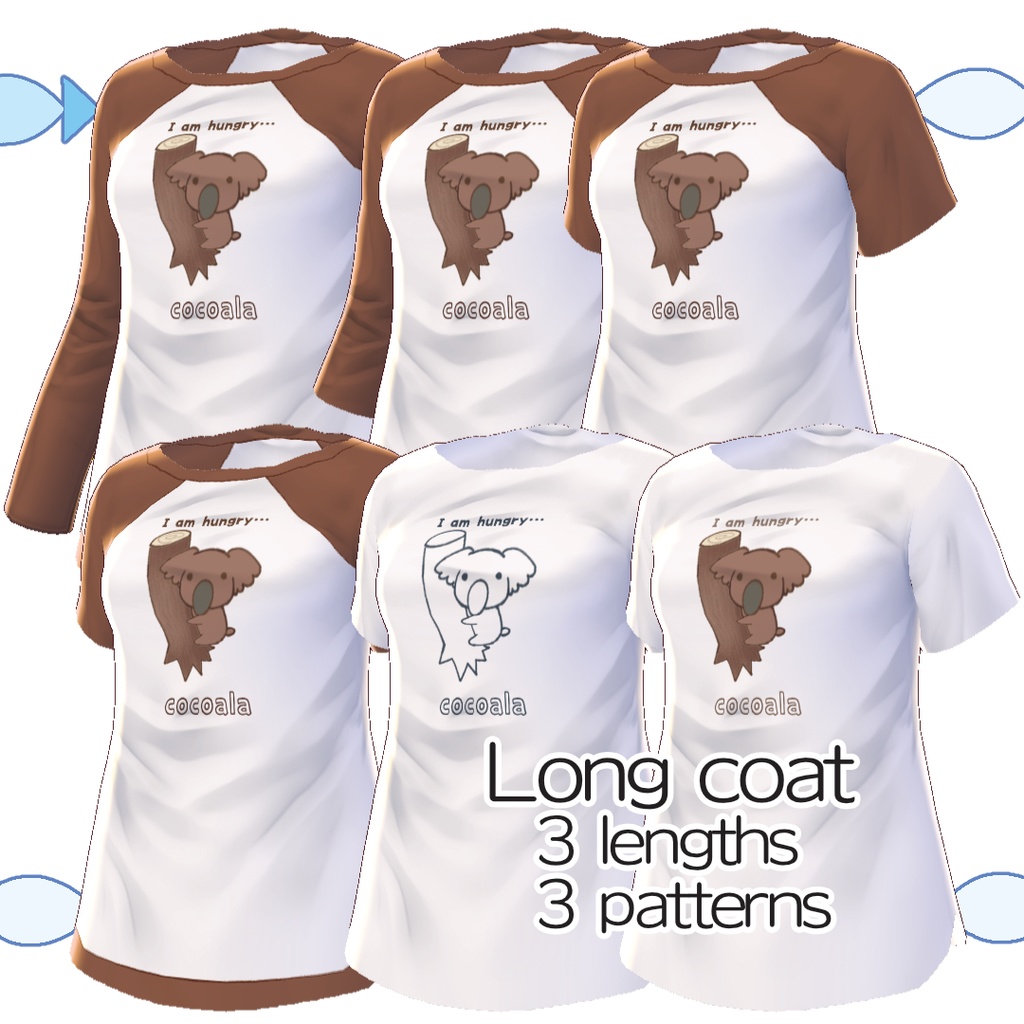 【無料】キャラTシャツ(ココアラ)【#VRoid】