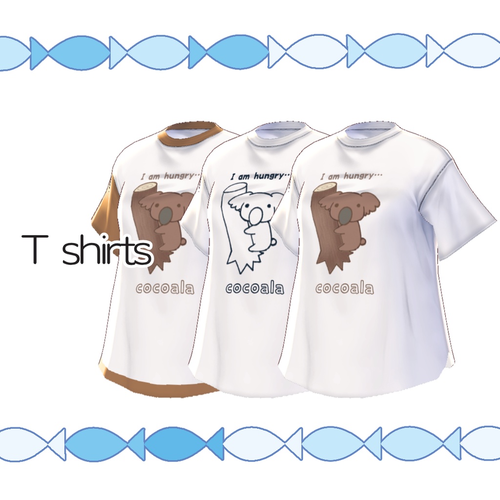 【無料】キャラTシャツ(ココアラ)【#VRoid】