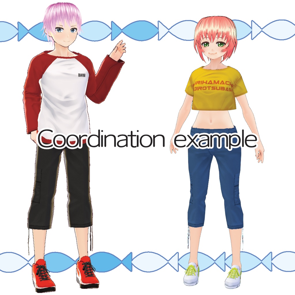 【#VRoid】カジュアルなカーゴパンツ