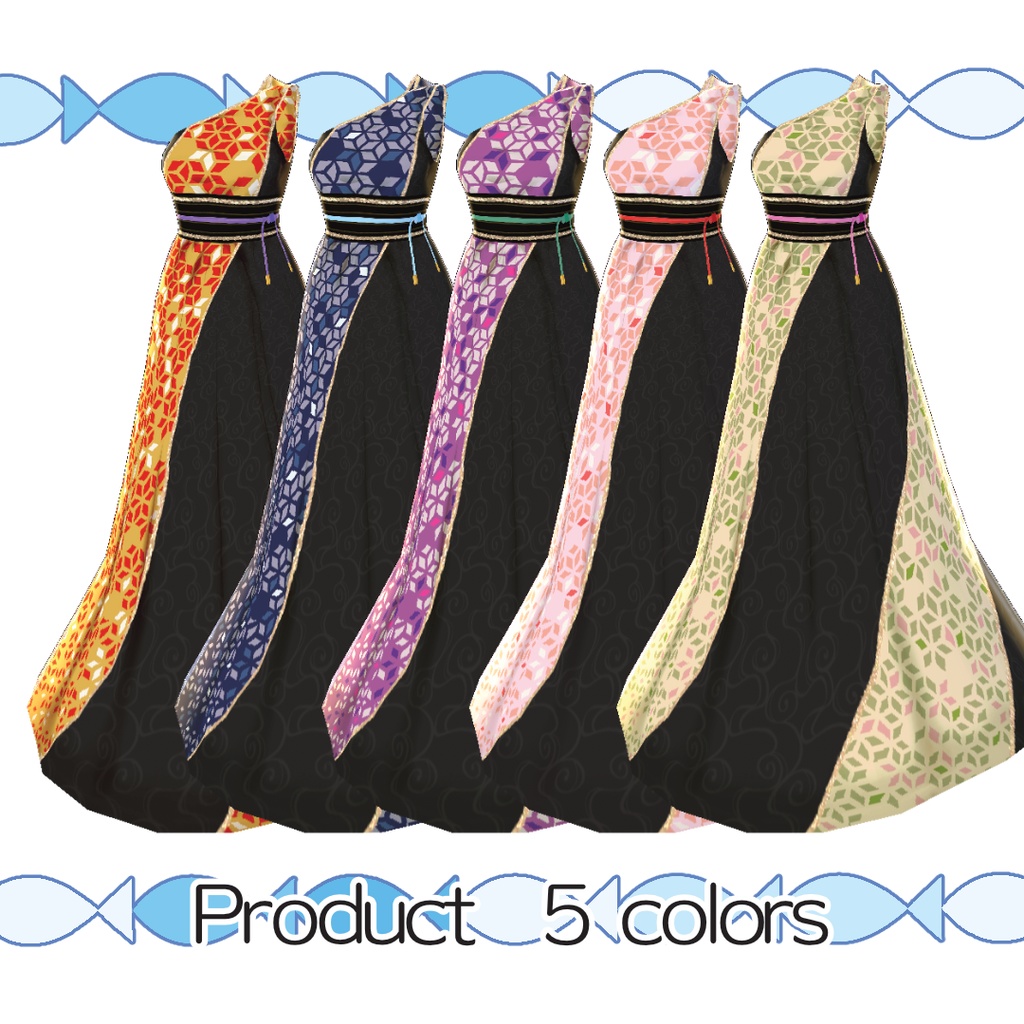 【#VRoid】なでしこのマーメイドドレス