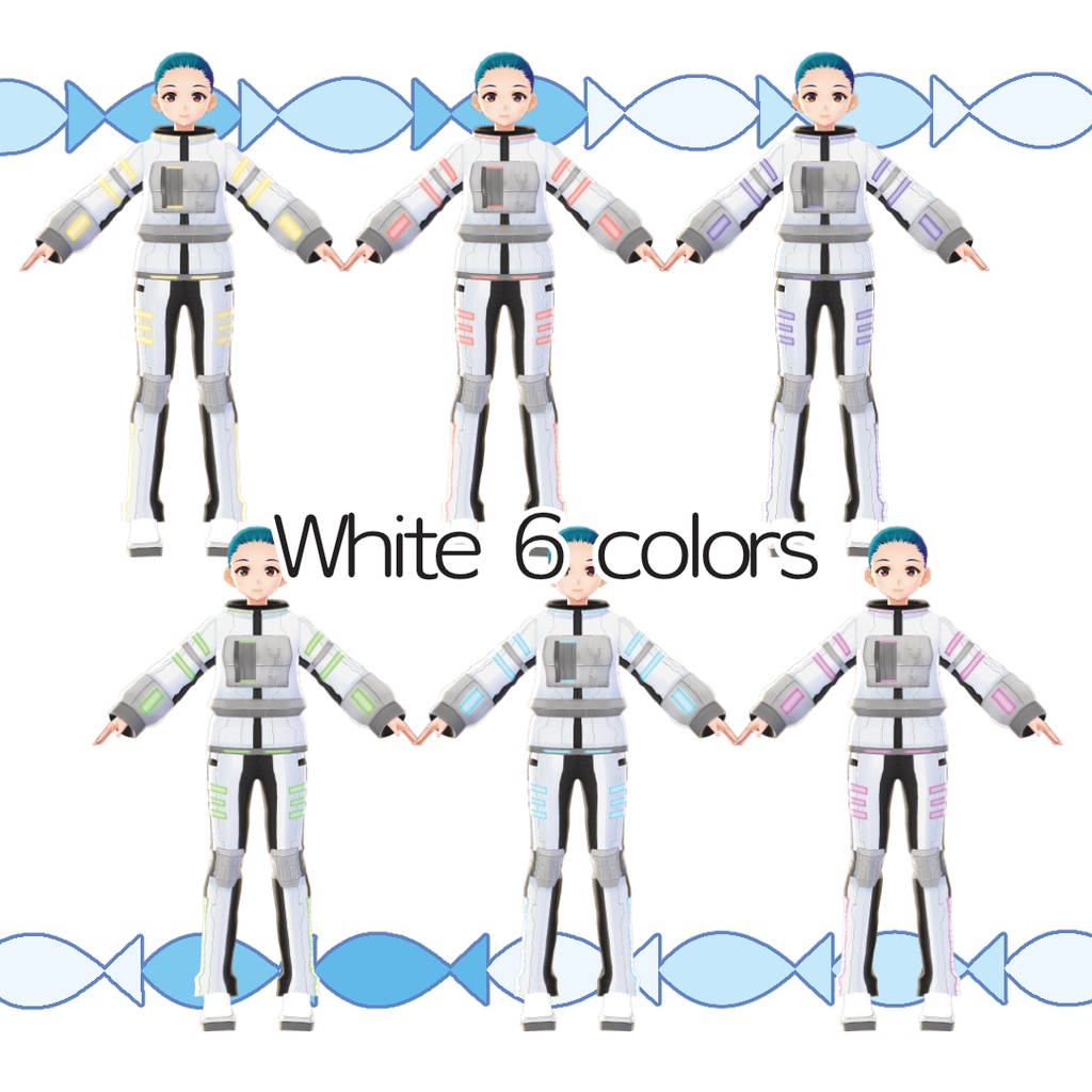 【#VRoid】宇宙飛行士のスーツ