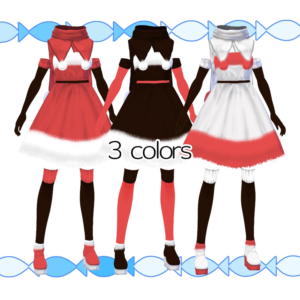 【#VRoid】マジカルサンタコーデ