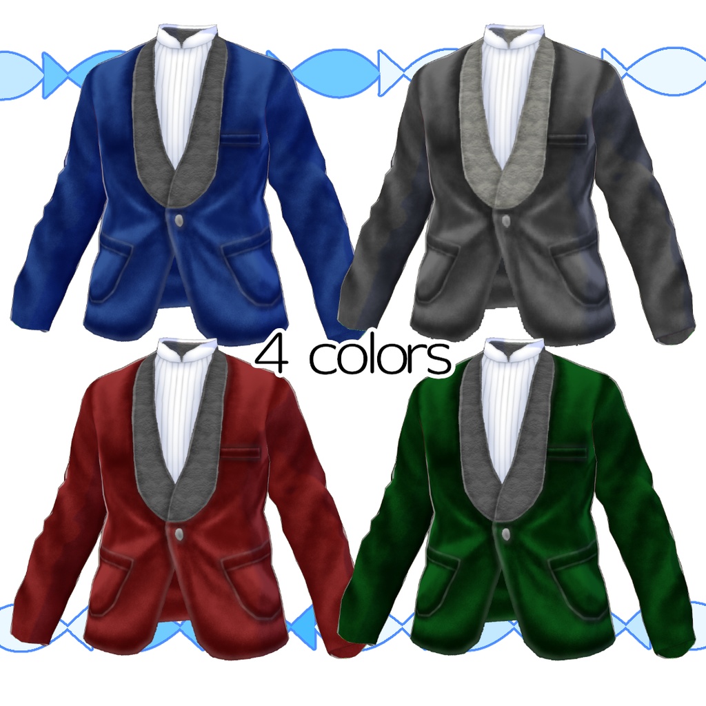 【#VRoid】紳士のスモーキングジャケット