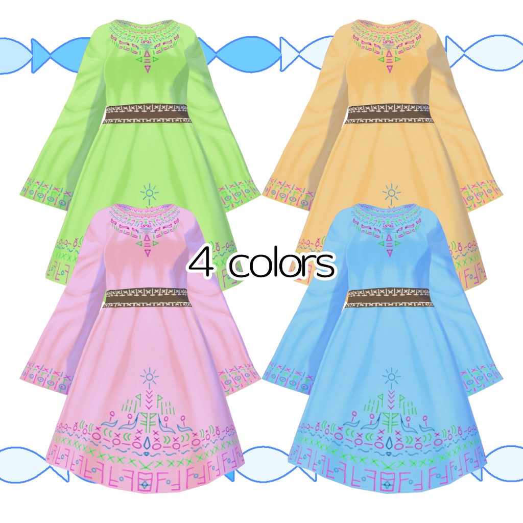 【#VRoid】村娘のチュニック