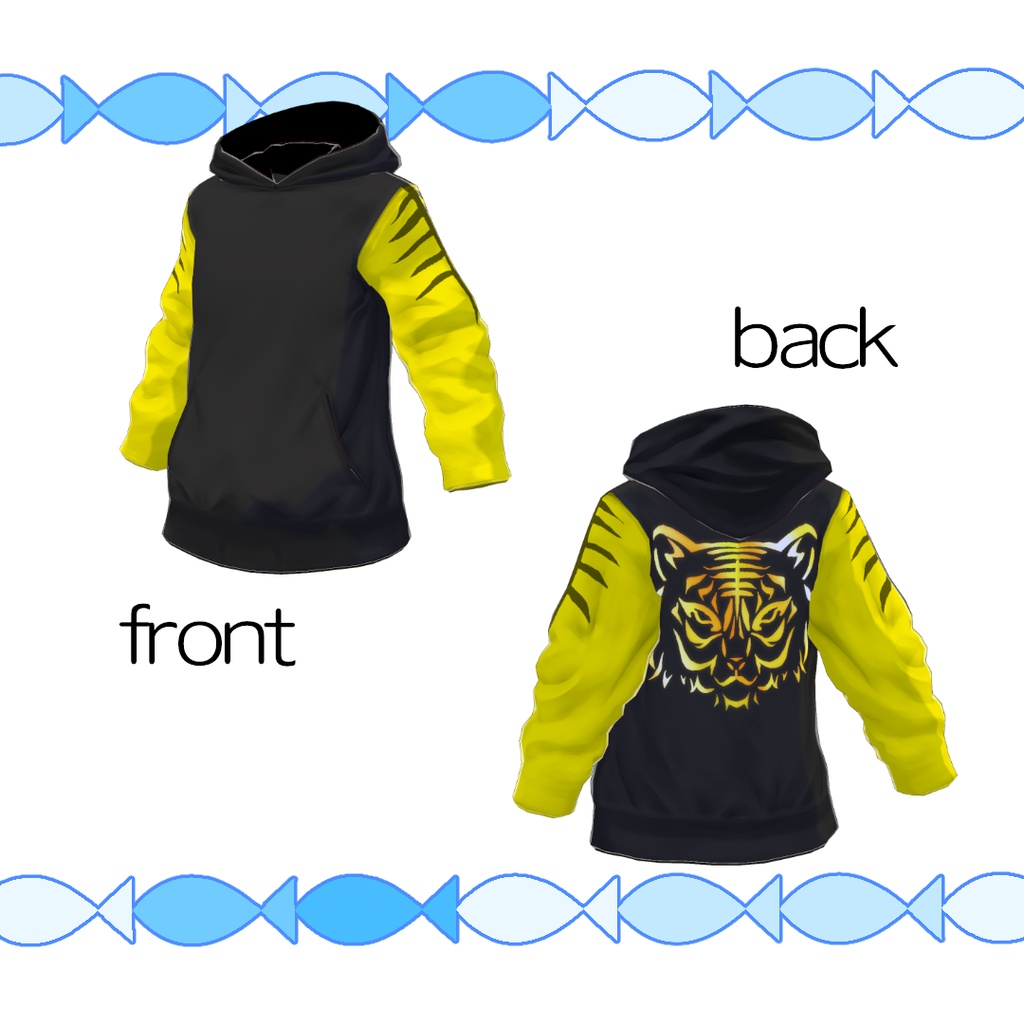 【#VRoid】寅年のパーカー