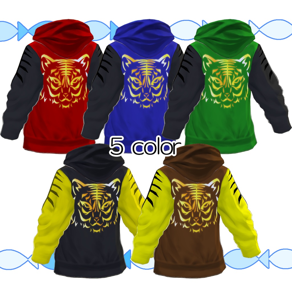 【#VRoid】寅年のパーカー