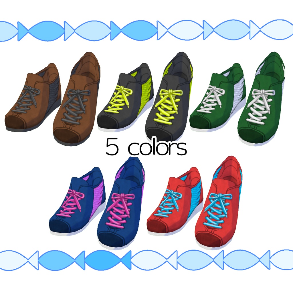 【#VRoid】ウィングスニーカー