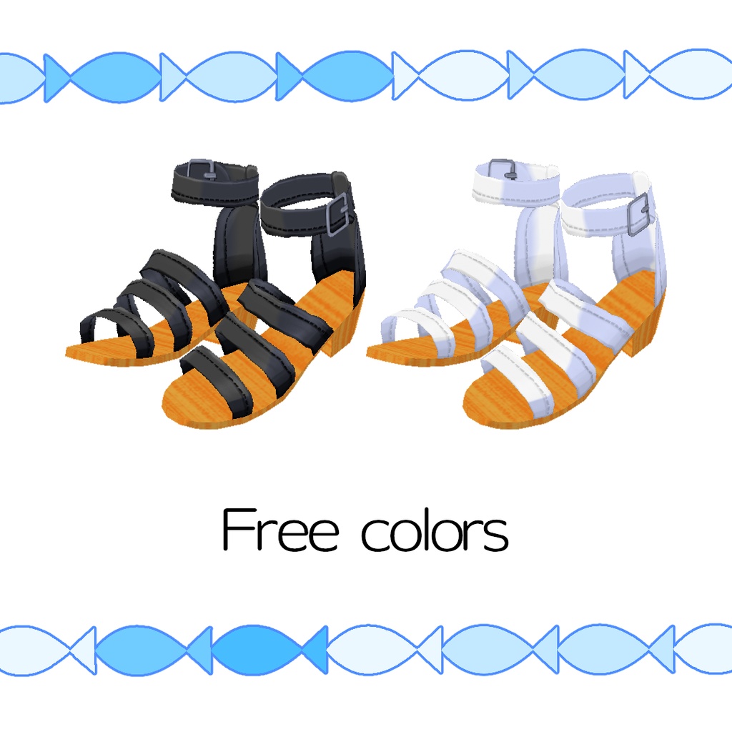 【#VRoid】初夏のブーツサンダル