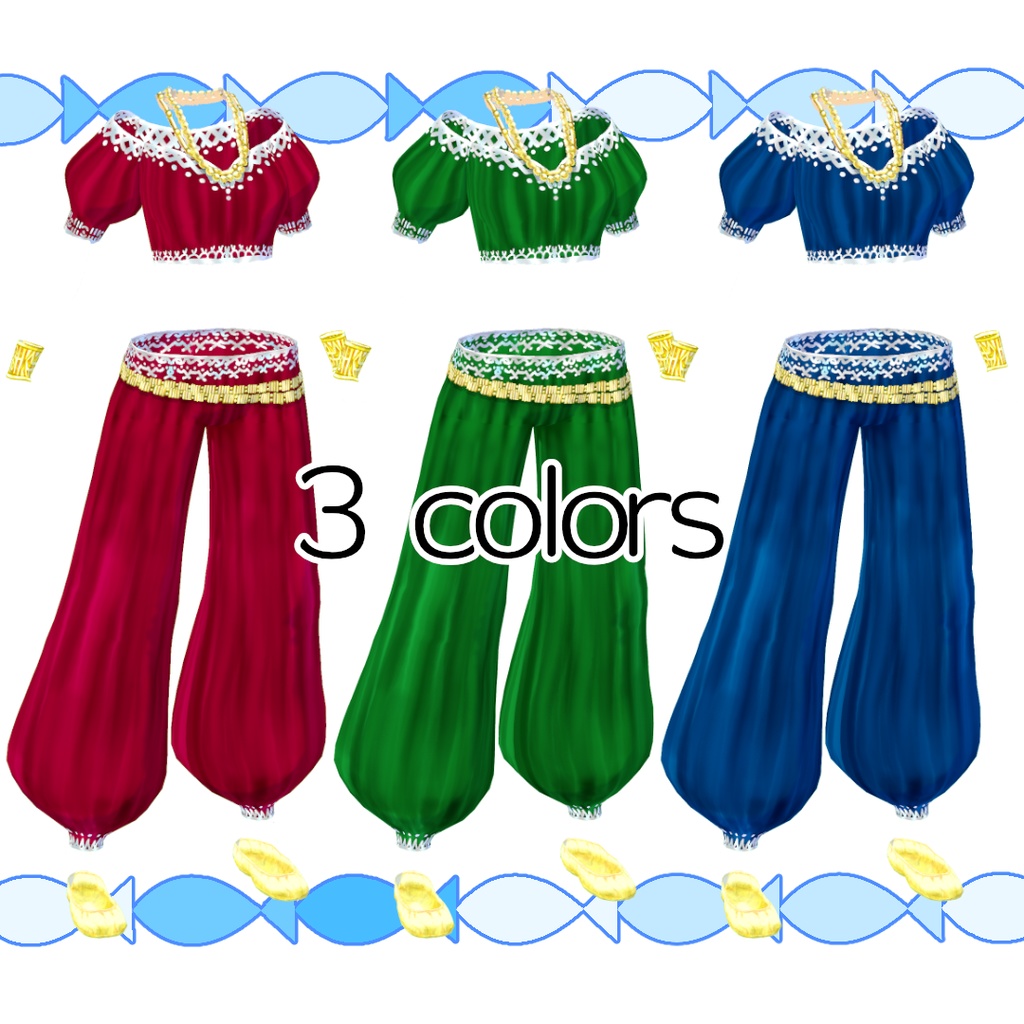 【#VRoid】別世界のベリーダンス衣装2