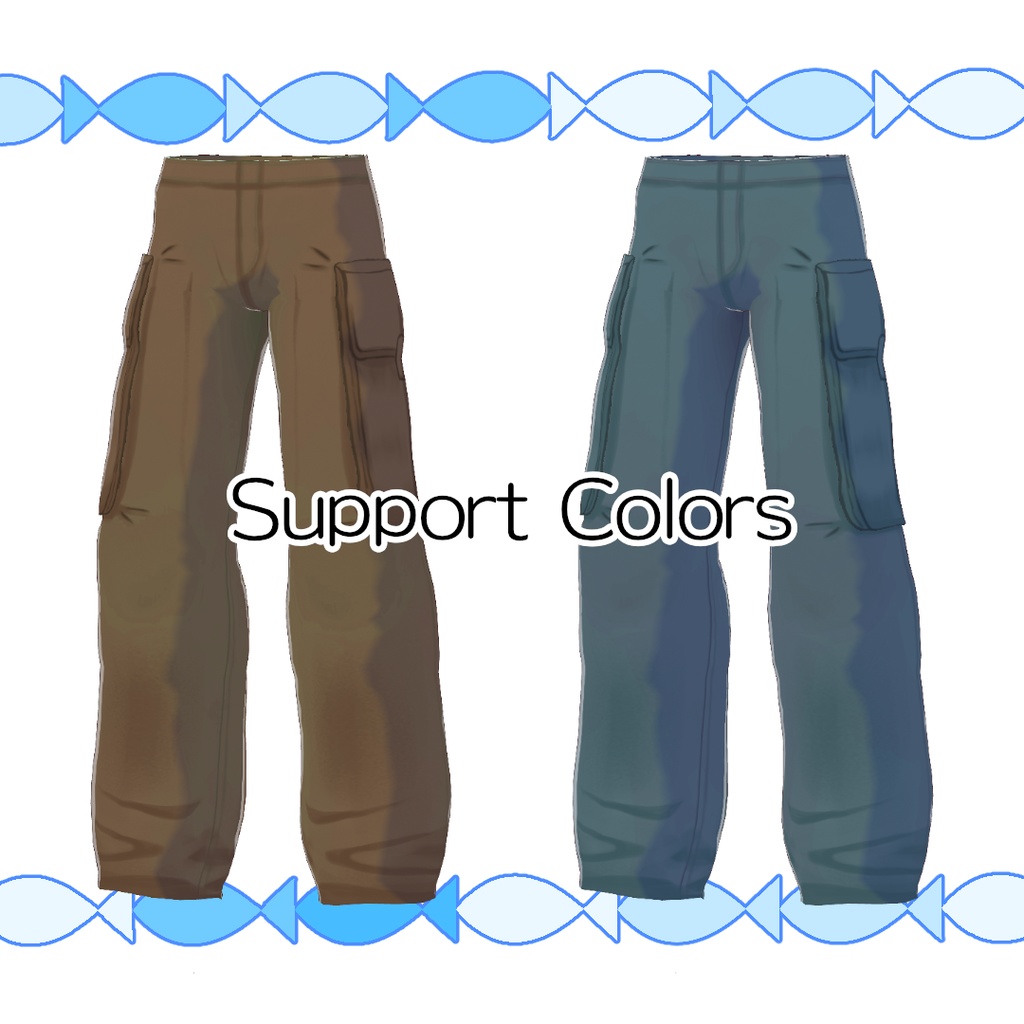 【無料】職人のカーゴパンツ【#VRoid】