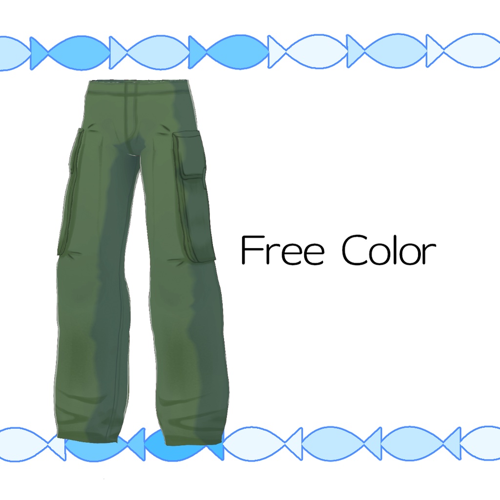 【無料】職人のカーゴパンツ【#VRoid】