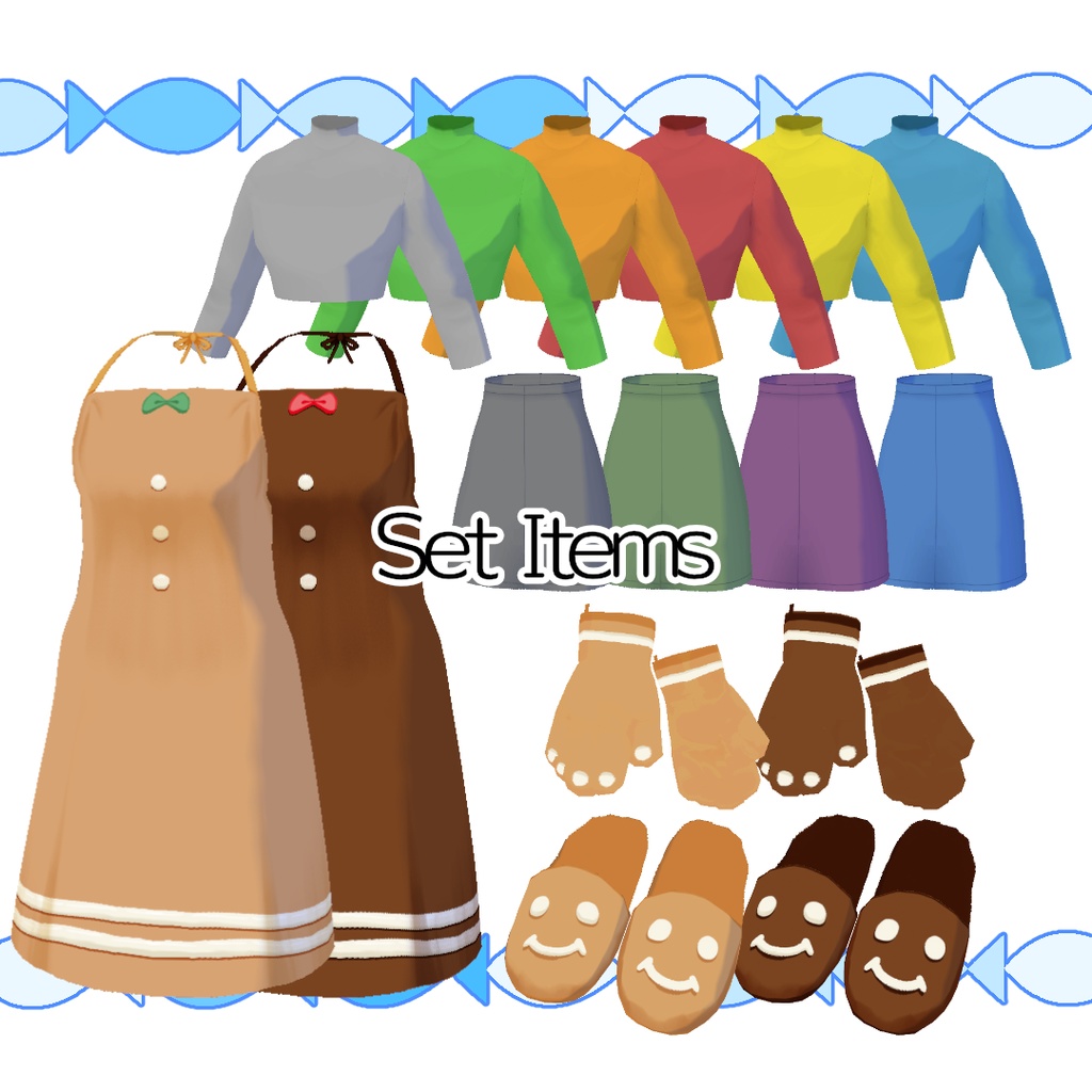 【#VRoid】ジンジャーマンのキッチンセット