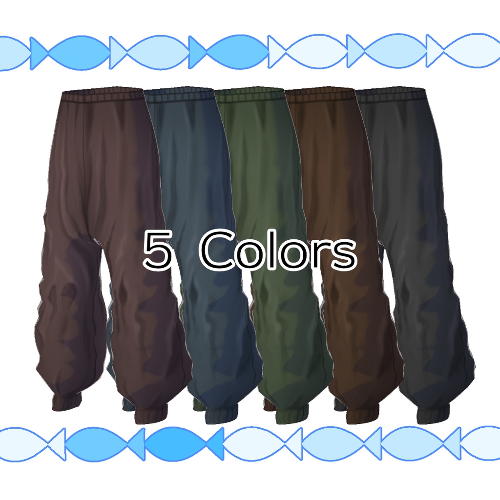 【無料】やんちゃなサルエルパンツ【#VRoid】