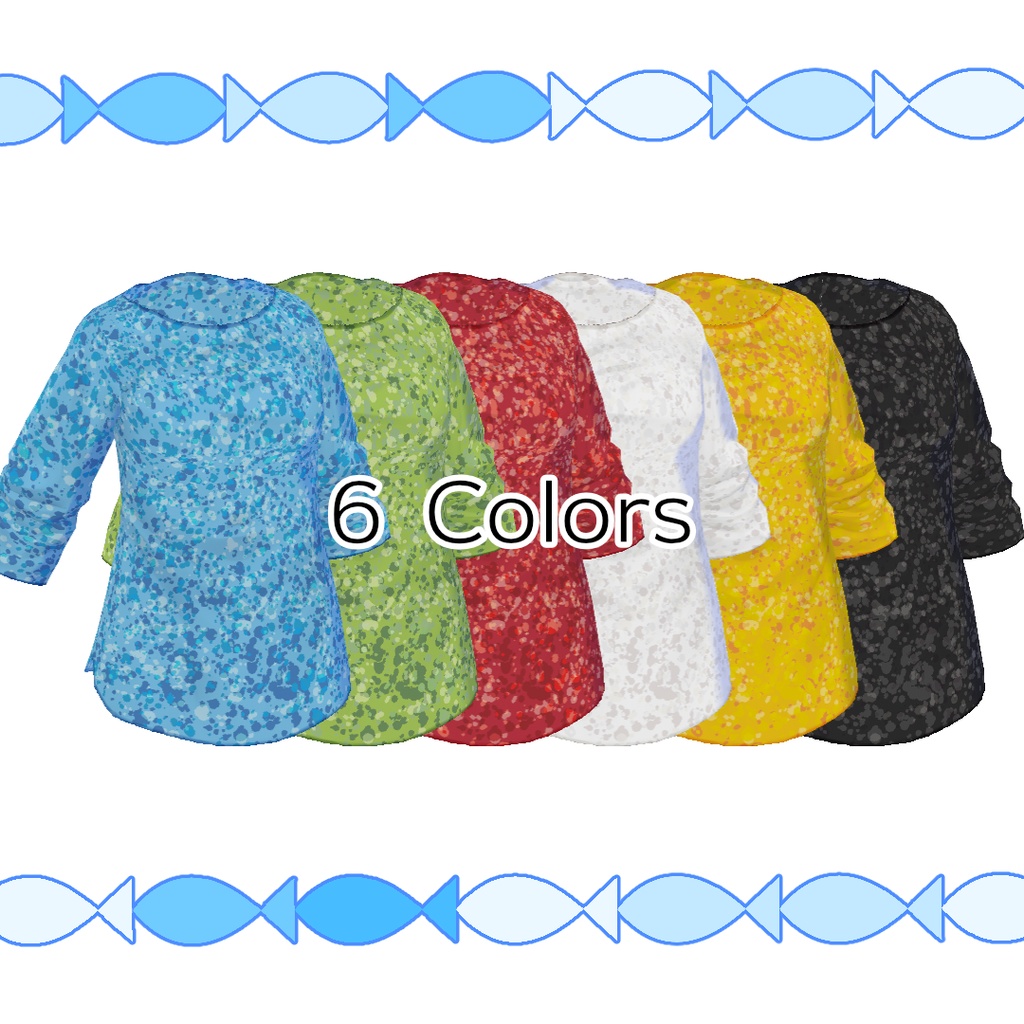 【無料】斑点Tシャツ【#VRoid】