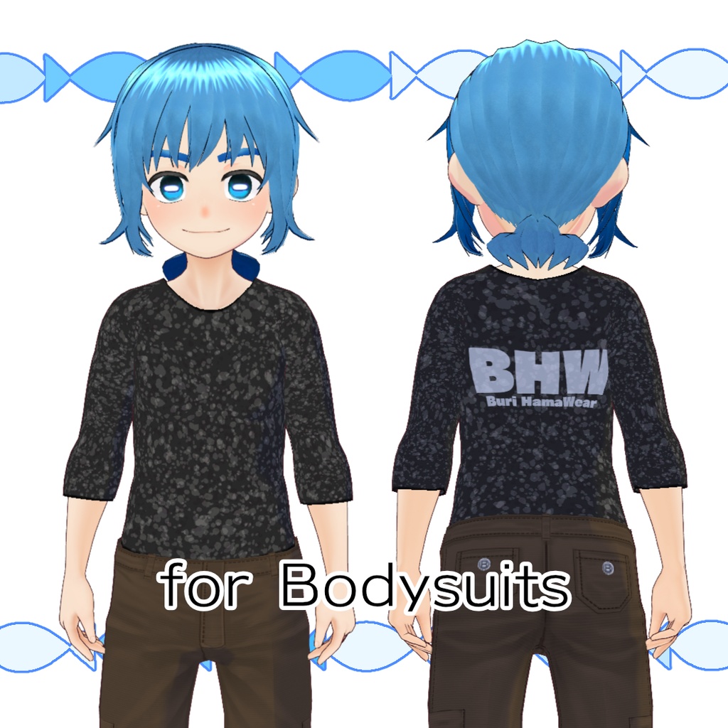 【無料】斑点Tシャツ【#VRoid】