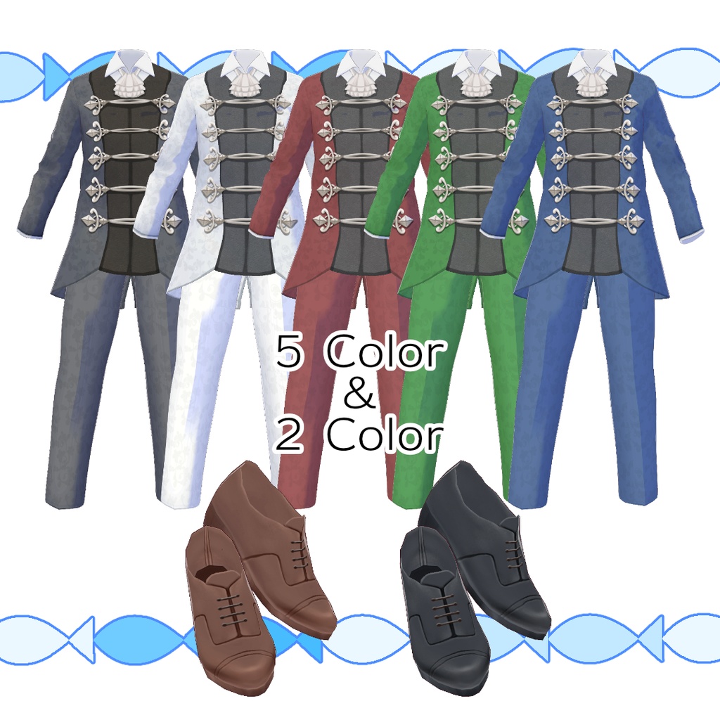 【#VRoid】金持ちの服2