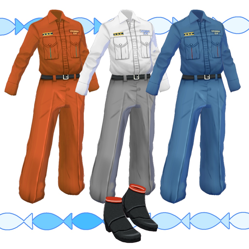 【#VRoid】消防士のスーツ