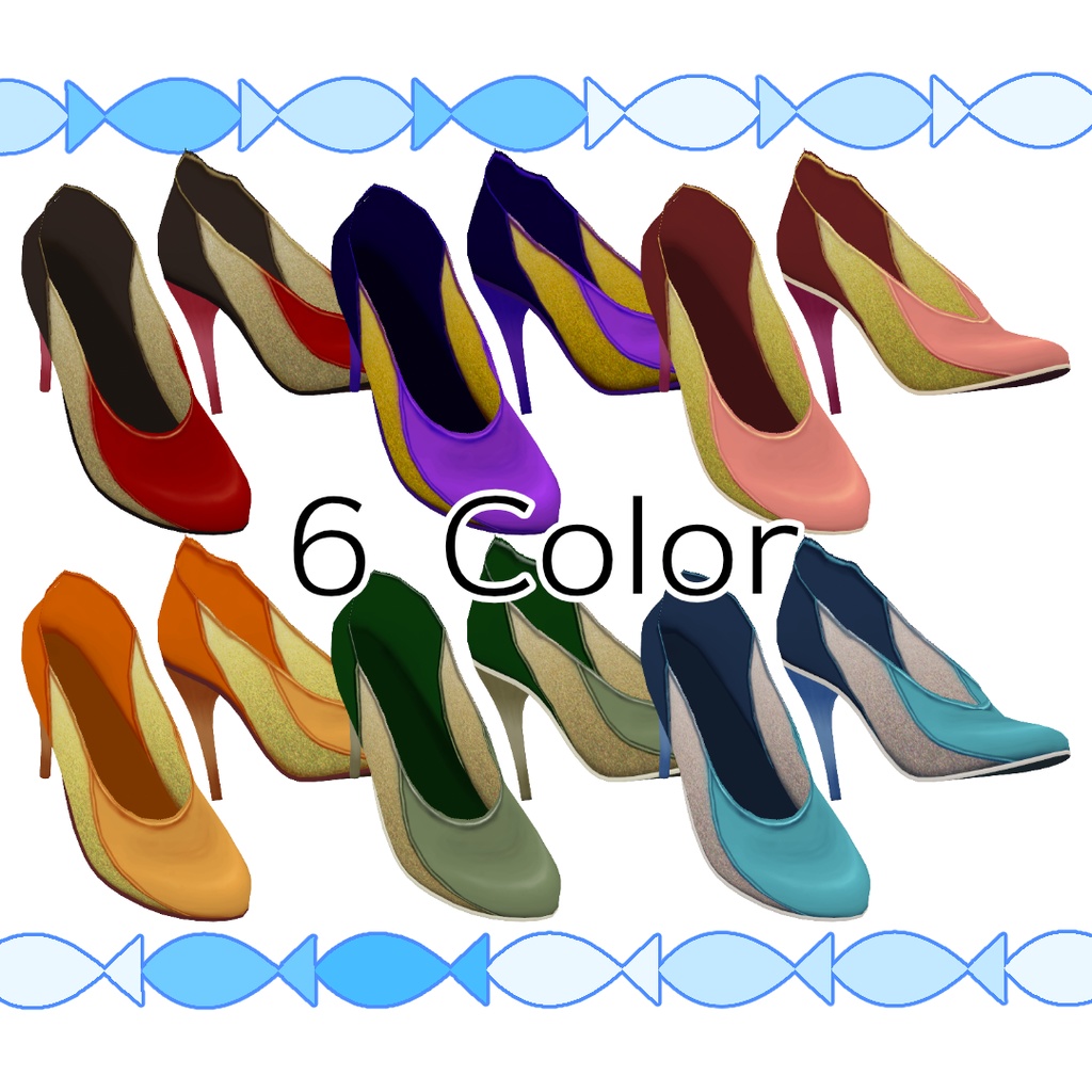 【#VRoid】メイクアップハイヒール